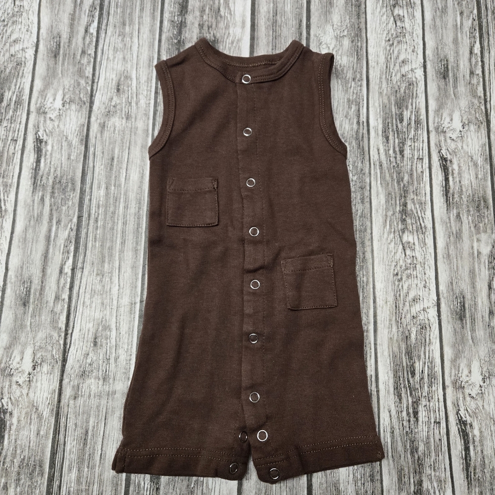 L'ovedbaby brown romper